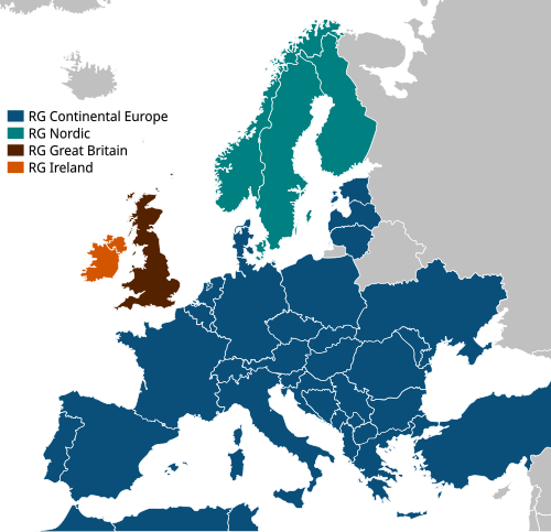 Synchronous grid of Continental Europe